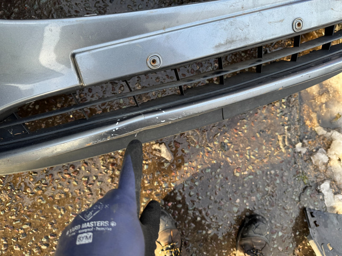 VAUXHALL CORSA E FRONT BUMPER & TRIM 2014 onward GENUINE 13432002 Damaged