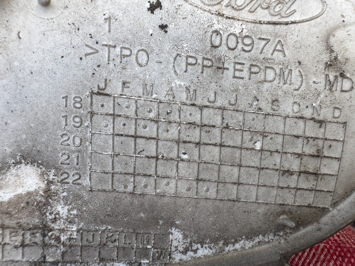 FORD FOCUS ST LINE FRONT BUMPER TOW EYE COVER JX7B-17A989-S Blue 2018-2022