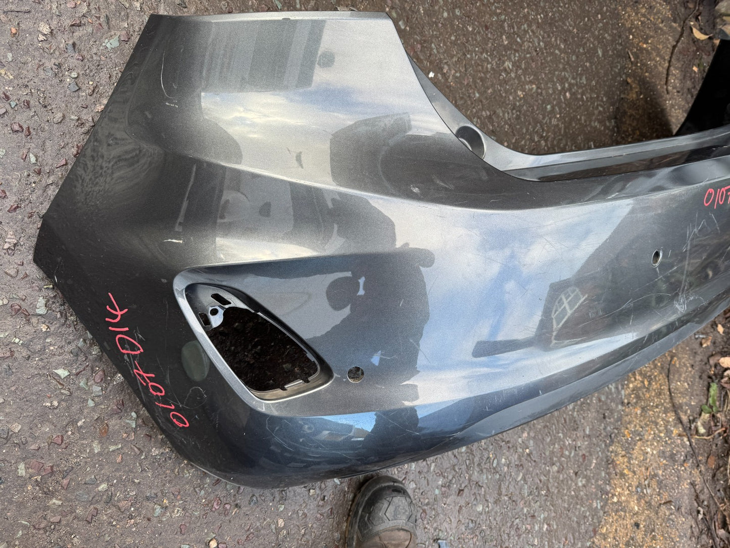 FORD FIESTA MK8 2018-ON REAR BUMPER GENUINE 4X PDC HOLE H1BB17906A1W Damaged