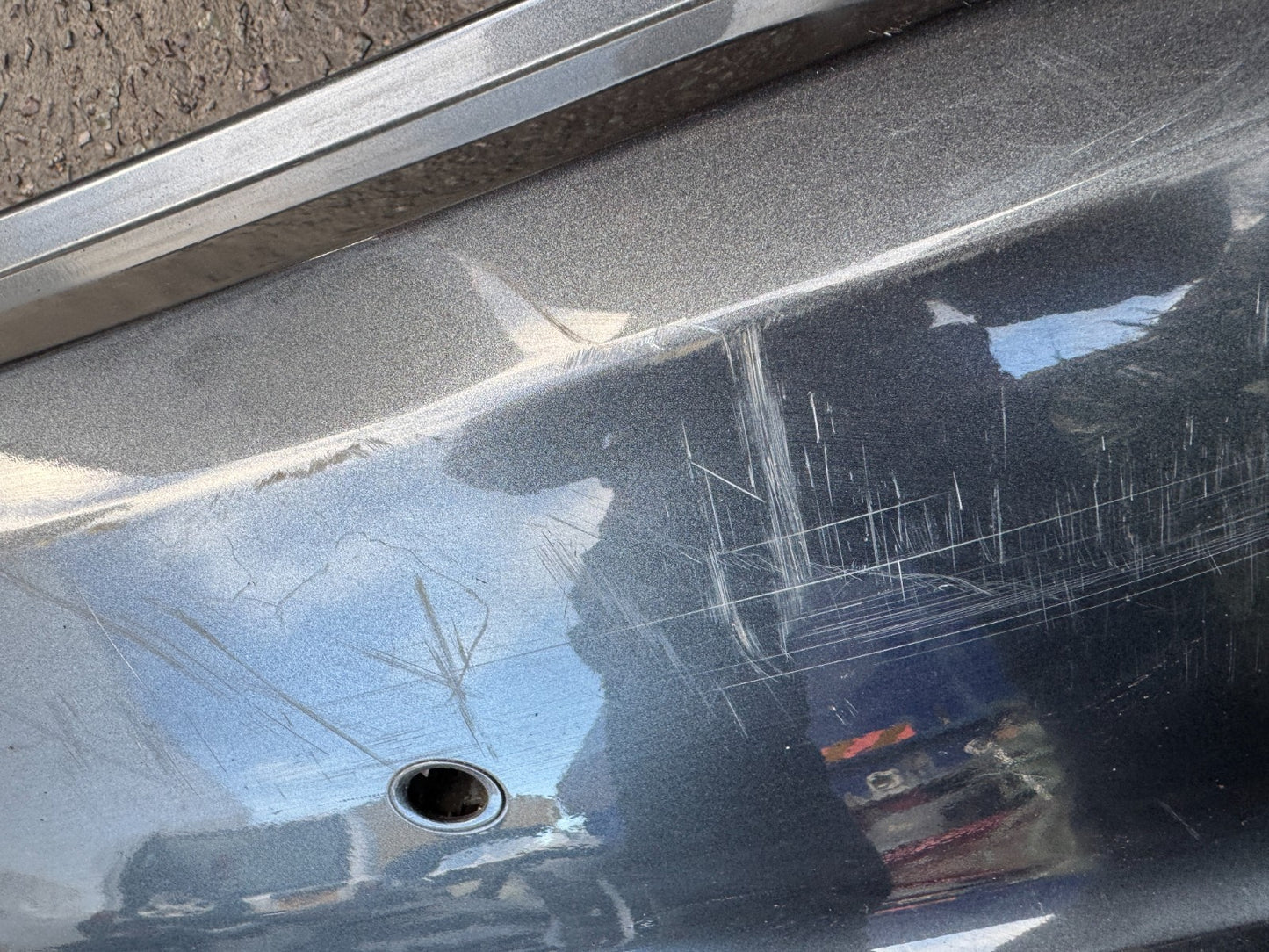 FORD FIESTA MK8 2018-ON REAR BUMPER GENUINE 4X PDC HOLE H1BB17906A1W Damaged