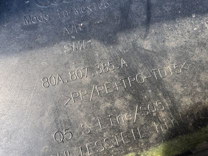 16 On AUDI Q5 SQ5 80A S LINE REAR BUMPER PDC GENUINE 80A807385A