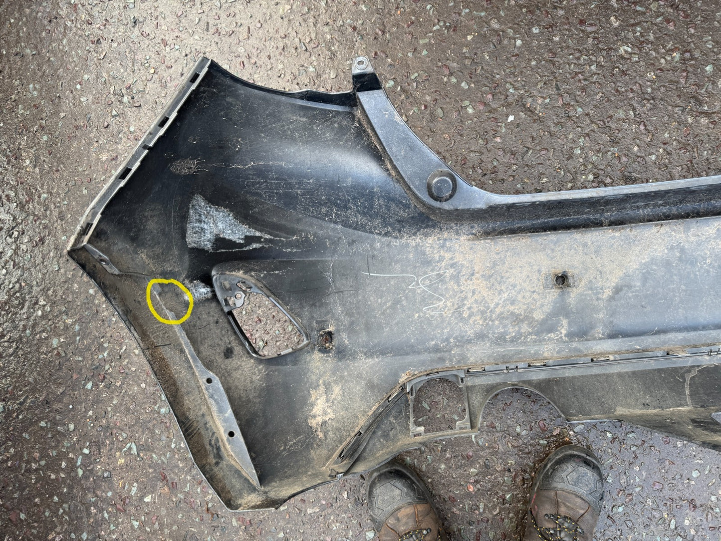 FORD FIESTA MK8 2018-ON REAR BUMPER GENUINE 4X PDC HOLE H1BB17906A1W Damaged