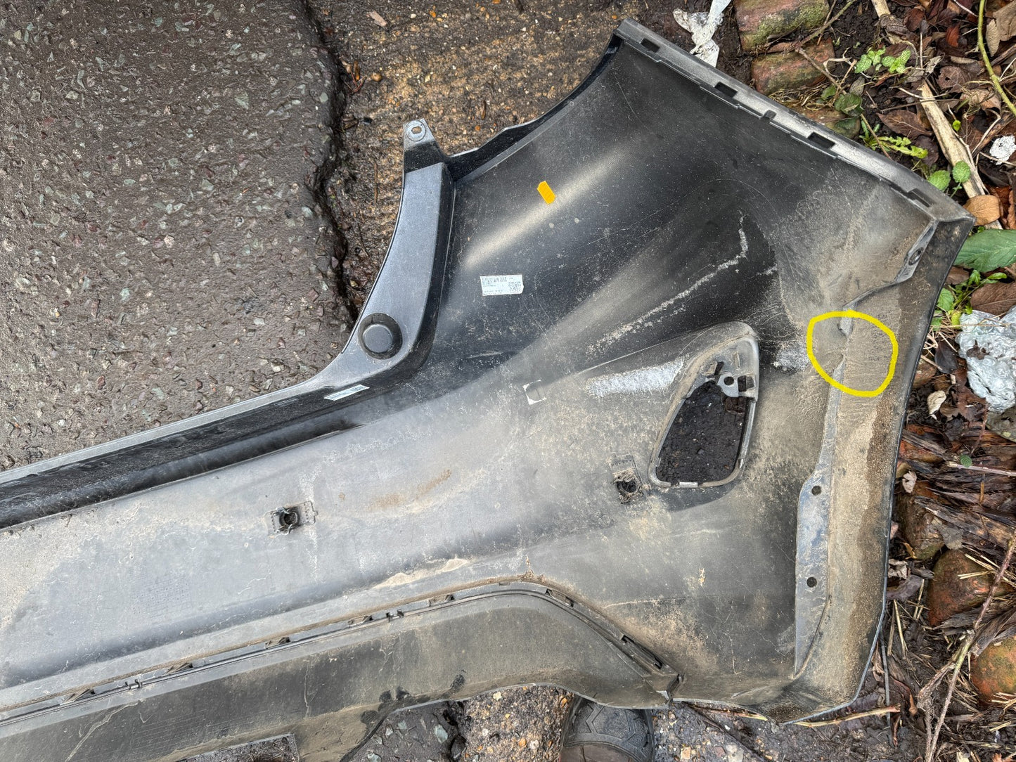 FORD FIESTA MK8 2018-ON REAR BUMPER GENUINE 4X PDC HOLE H1BB17906A1W Damaged