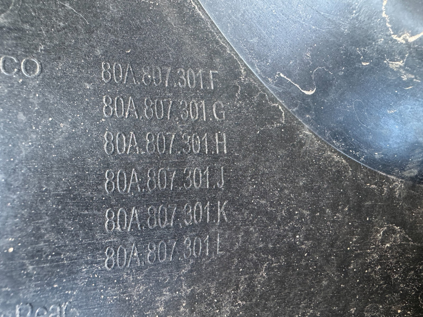 16 On AUDI Q5 SQ5 80A S LINE REAR BUMPER PDC GENUINE 80A807385A