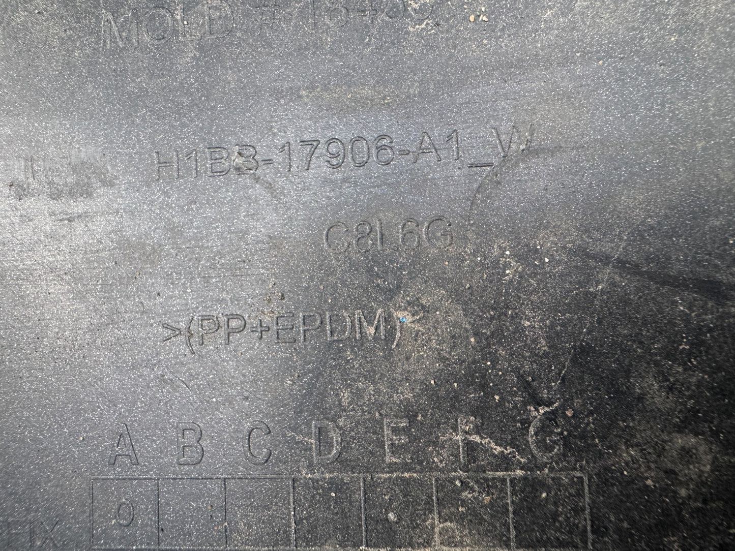 FORD FIESTA MK8 2018-ON REAR BUMPER GENUINE 4X PDC HOLE H1BB17906A1W Damaged