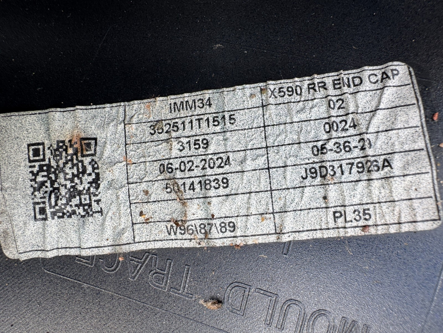 GENUINE JAGUAR I-PACE X590 BLUE REAR LEFT CORNER 2023-ON J9D317927A