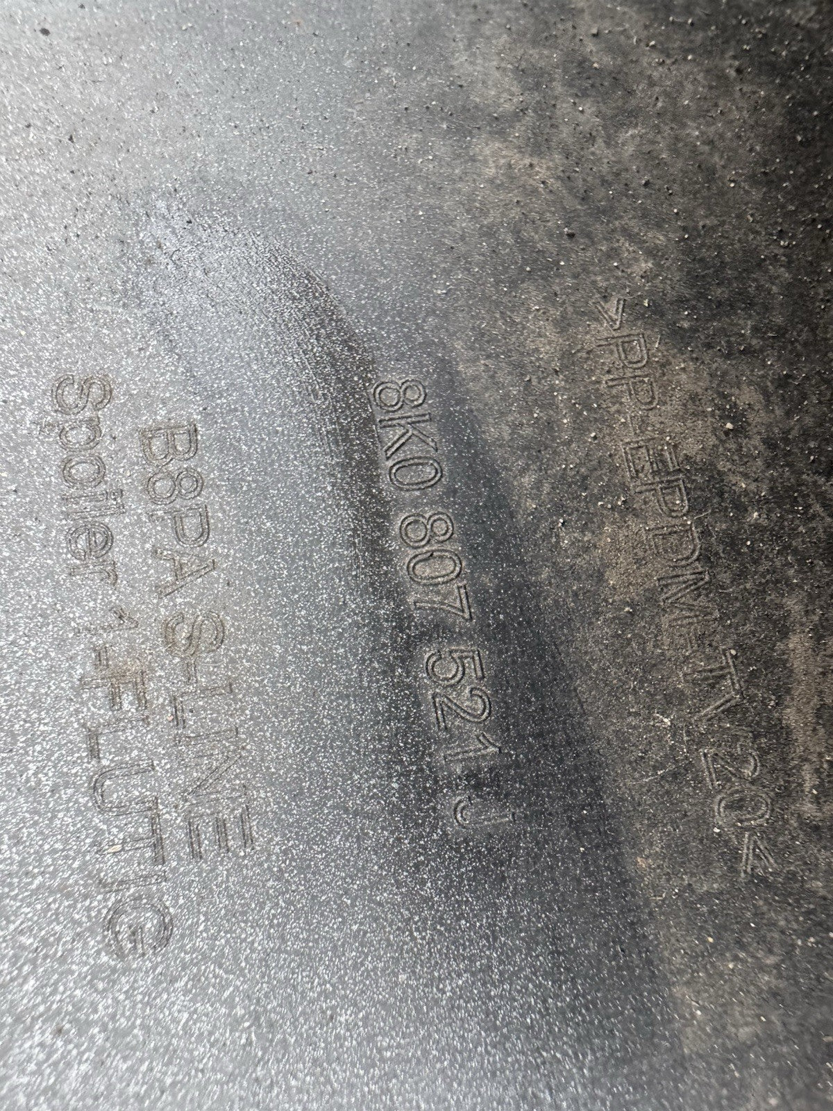 2014 AUDI A4 S-LINE REAR BUMPER DIFFUSER GENUINE 8K0807521J