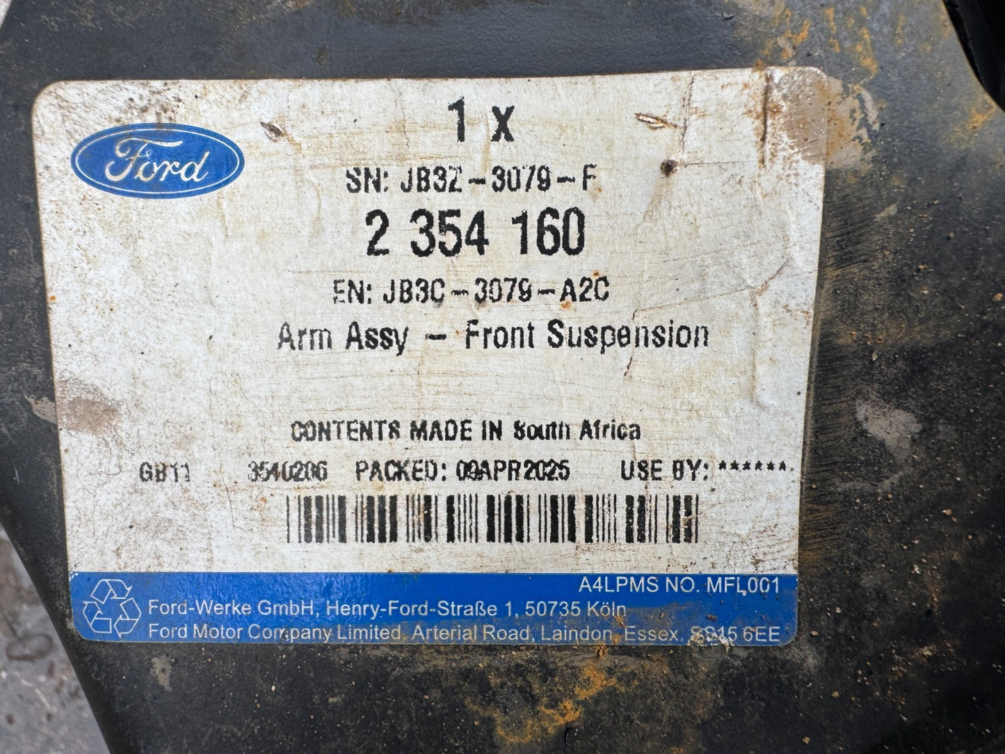 FORD RANGER T6 Front Left Lower Control Arm 2354160 JB3C-3079-A2C NEW GENUINE