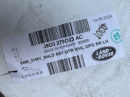 Genuine JAGUAR I PACE LEFT Side Rear Wheel Arch Liner J9D3279D23AC