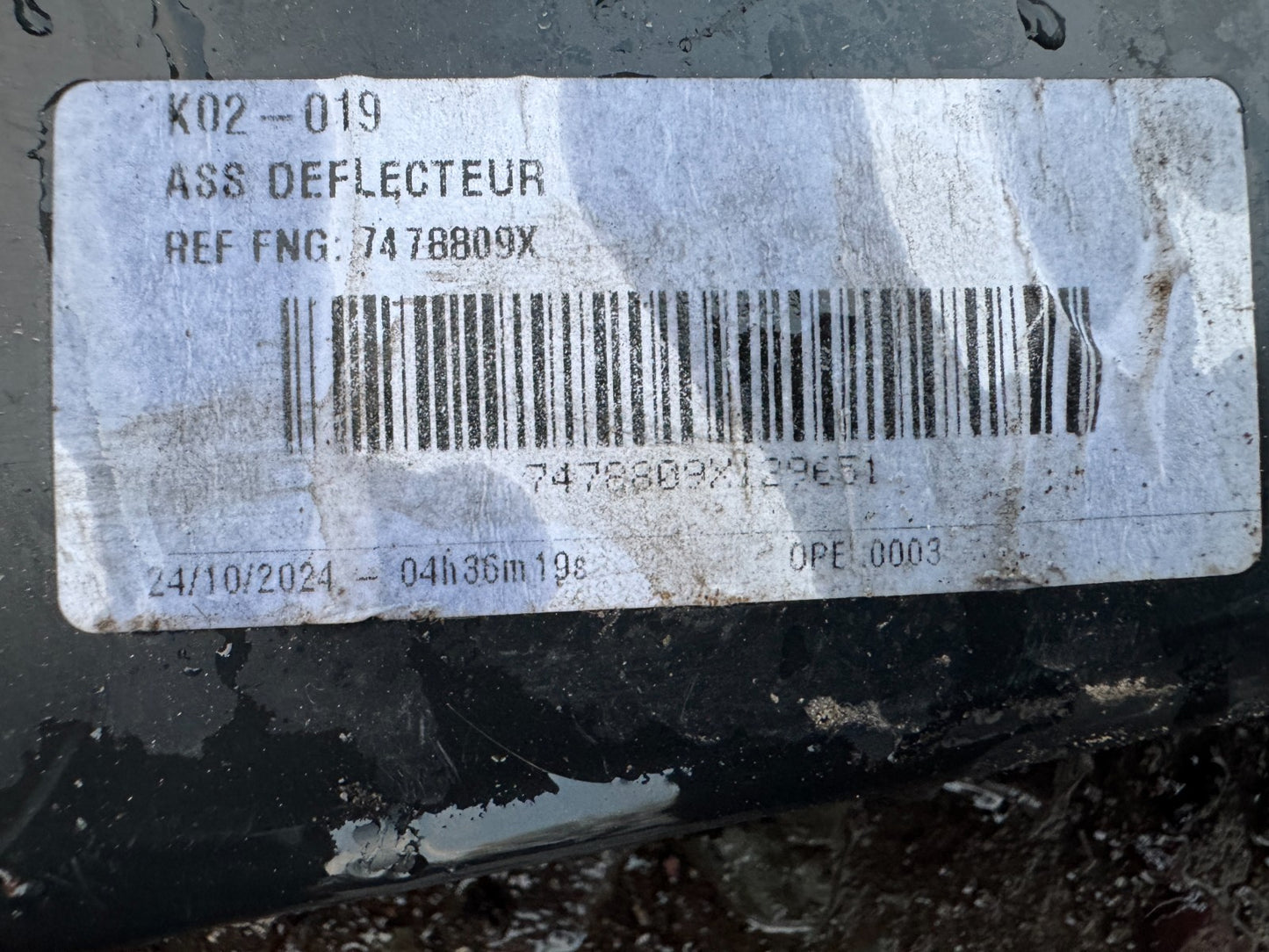 Peugeot Traveller 2023-on Front Bumper Undertray 9849414880 Genuine. U1