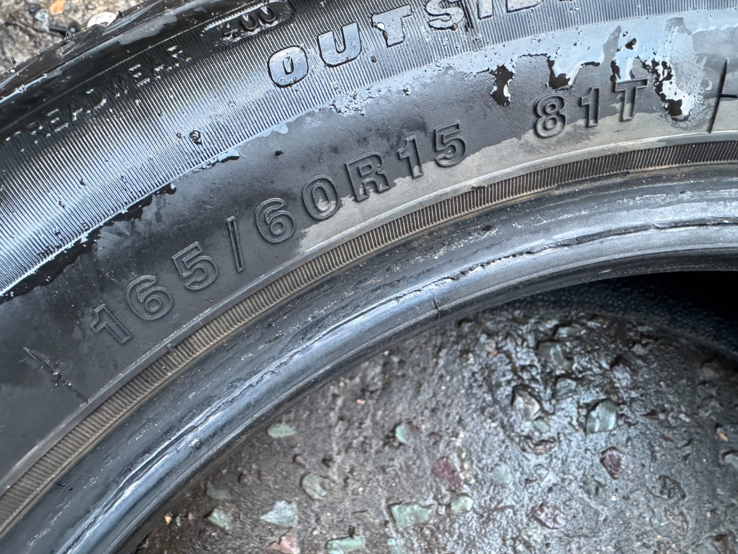 1x SETULA E-RACE RHO2 TYRE 6mm 165 60 15 81T