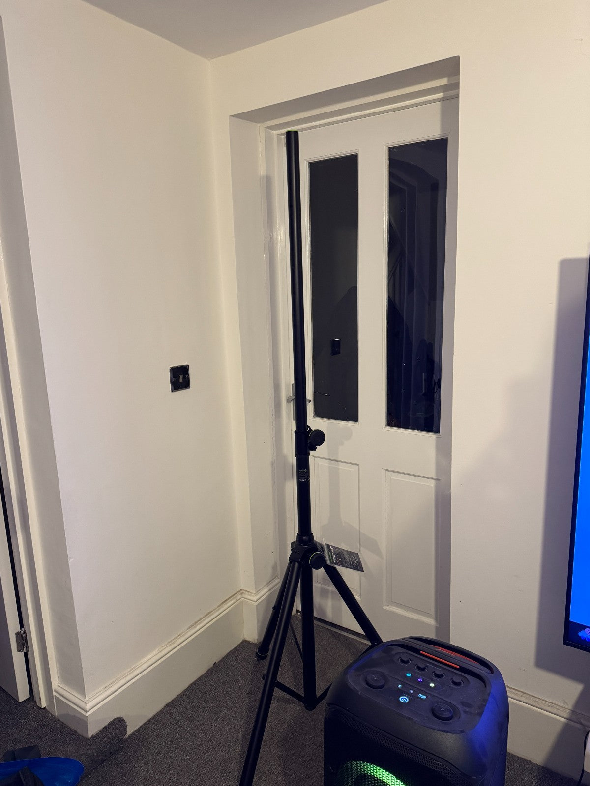 PA Speaker Stand Adjustable Tripod – Portable Pro Audio DJ Loudspeaker Stand