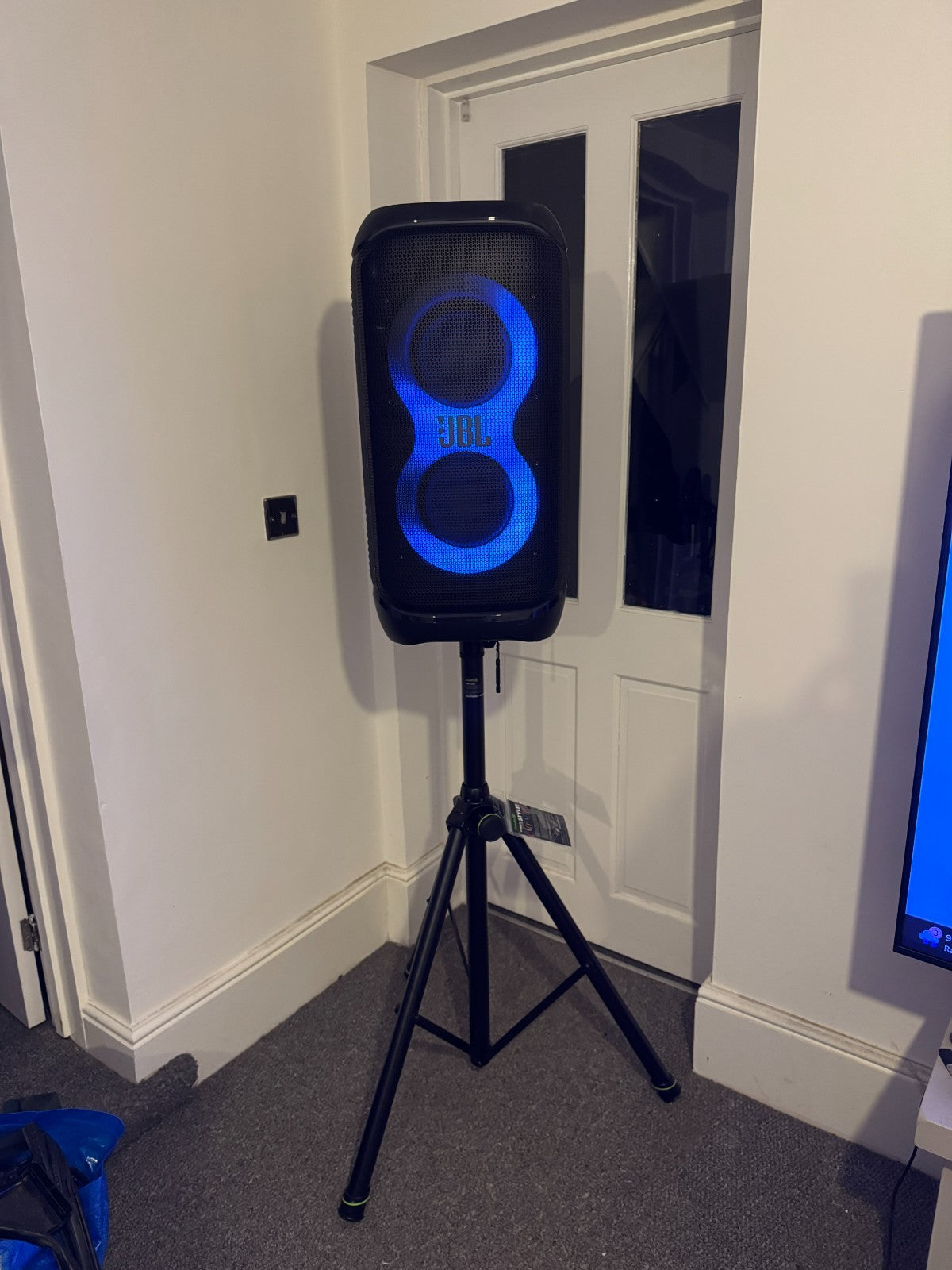 PA Speaker Stand Adjustable Tripod – Portable Pro Audio DJ Loudspeaker Stand