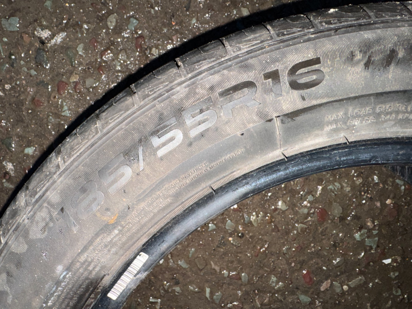 1 X 185 55 R16 LANVIGATOR COMFORT II 87V XL - 185/55R16 - 1855516 6mm USED