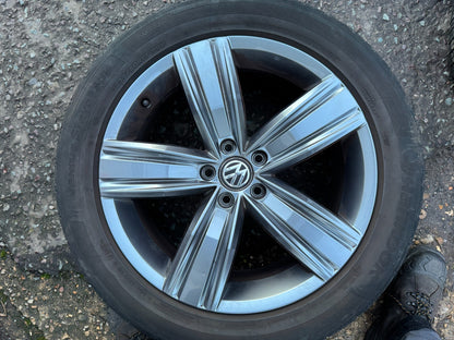 VW TIGUAN ALLSPACE 19 INCH VICTORIA ALLOY WHEEL FITS 2018 TO 2025 5NN601025C