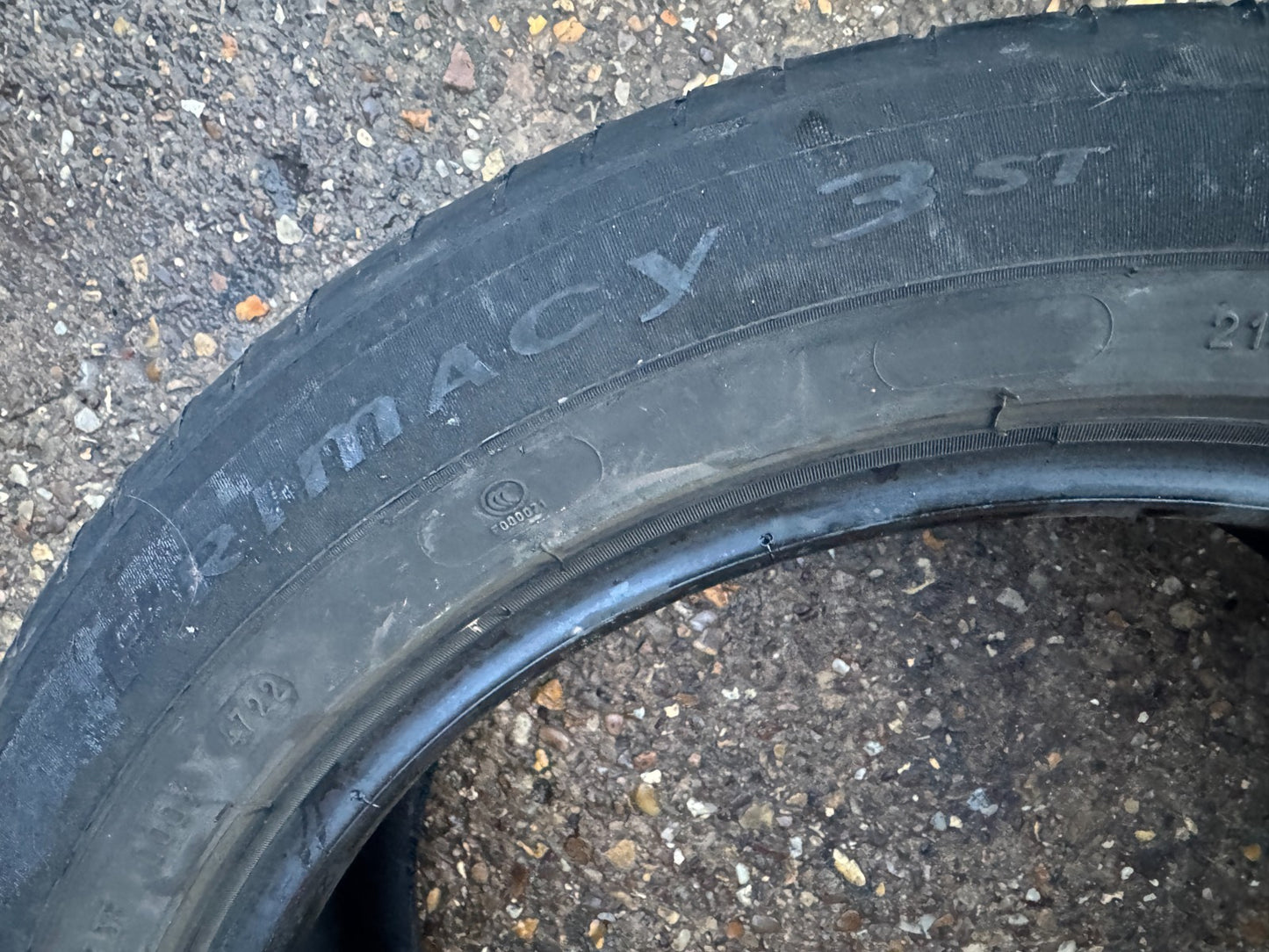 215/55 R17 94V DT5 Michelin PRIMACY 3ST | DoT4722 | 3.7mm Tread