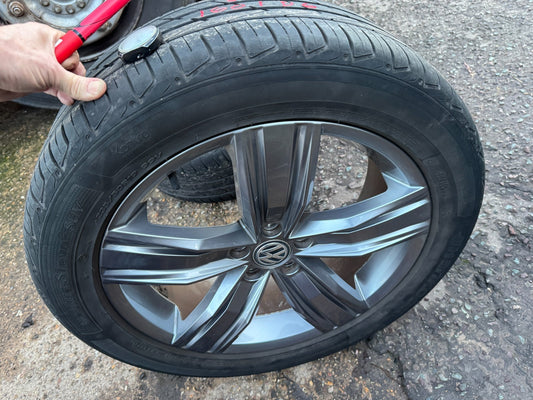 VW TIGUAN ALLSPACE 19 INCH VICTORIA ALLOY WHEEL FITS 2018 TO 2025 5NN601025C
