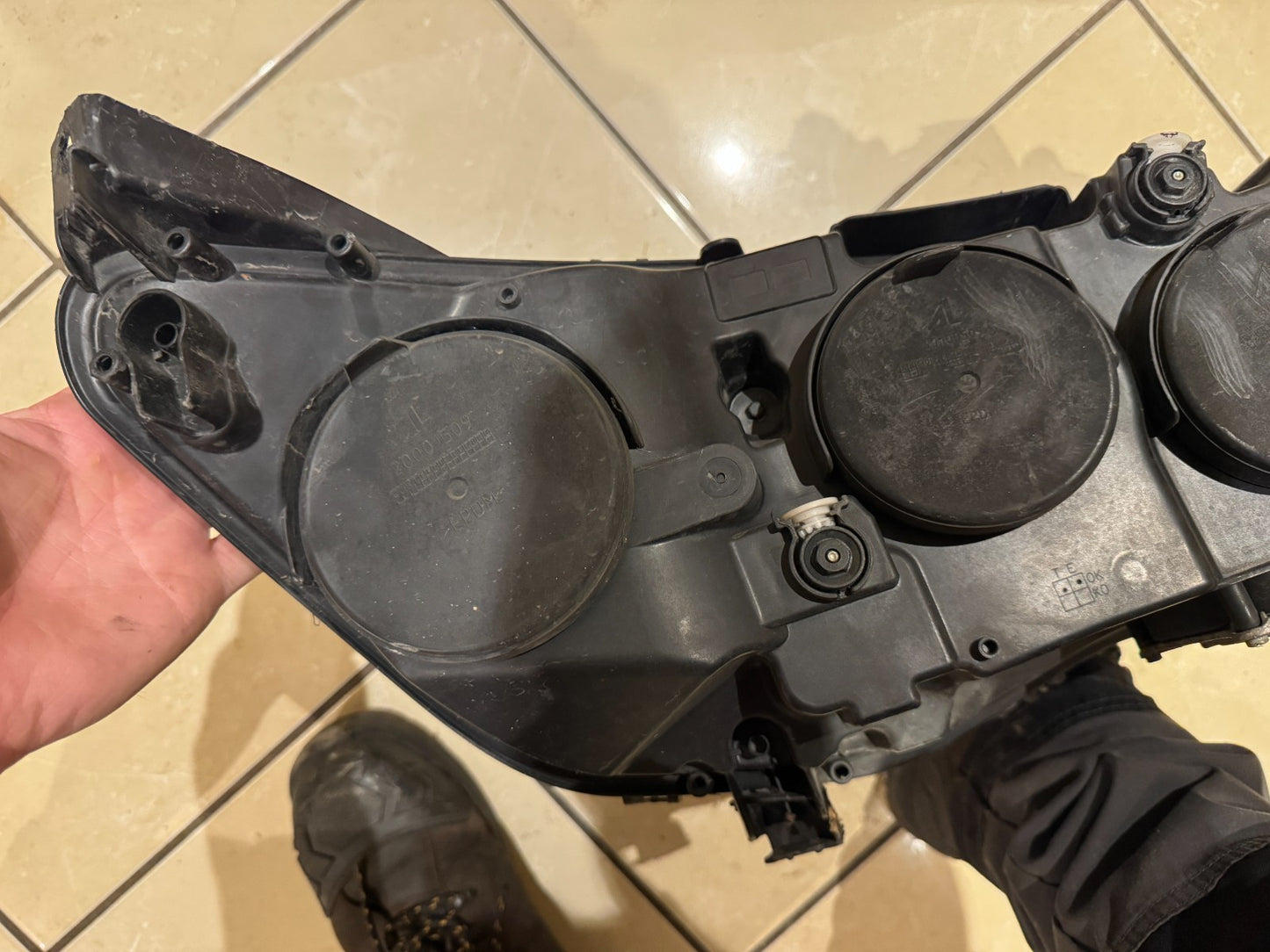 OEM Left Side Headlight Chrome & Black Trim DRL 14-25 Ducato Boxer Relay Movano