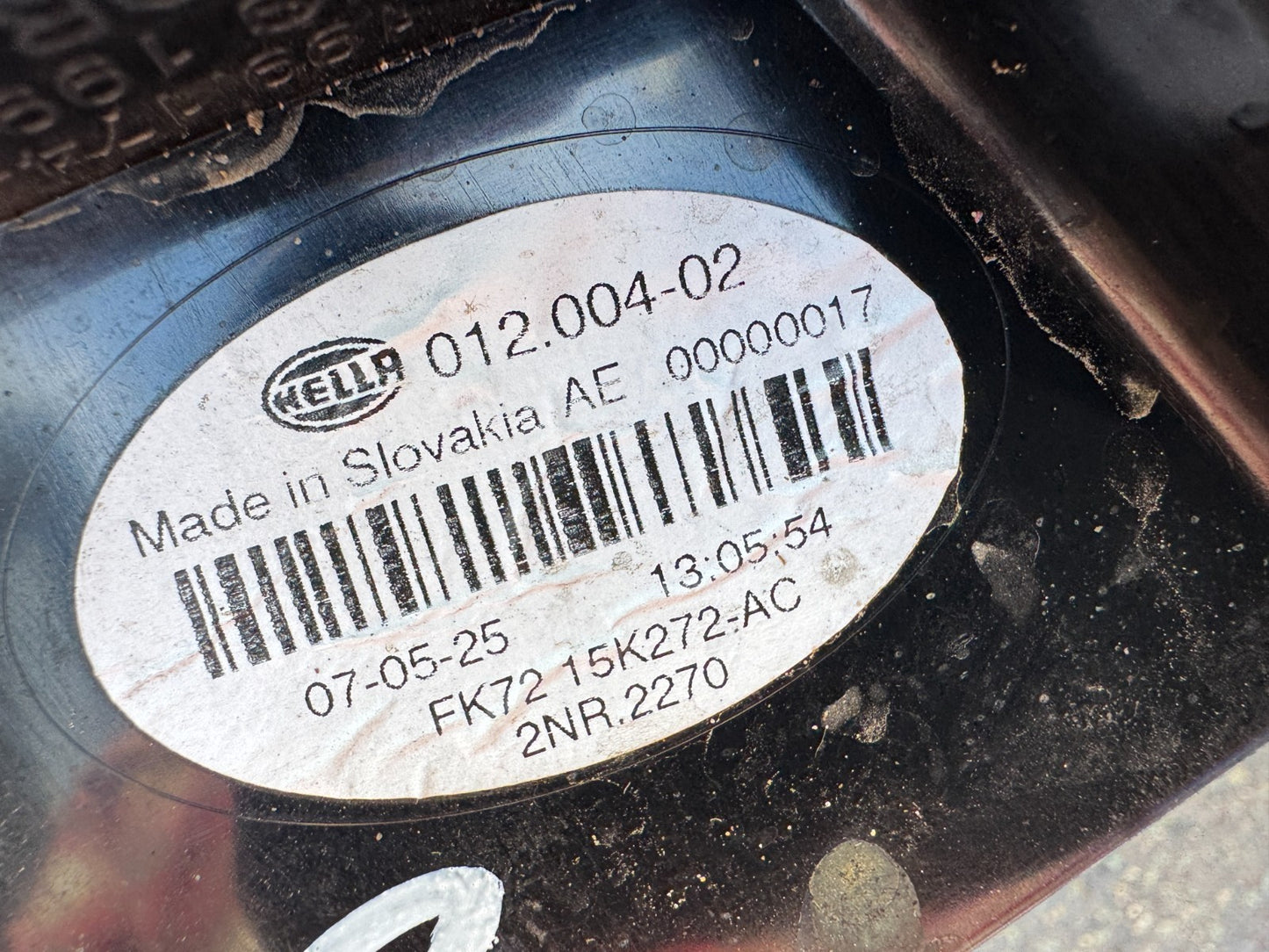 2025 Genuine Jaguar F Pace Rear Fog Light -FK7215K272 - AC - Right