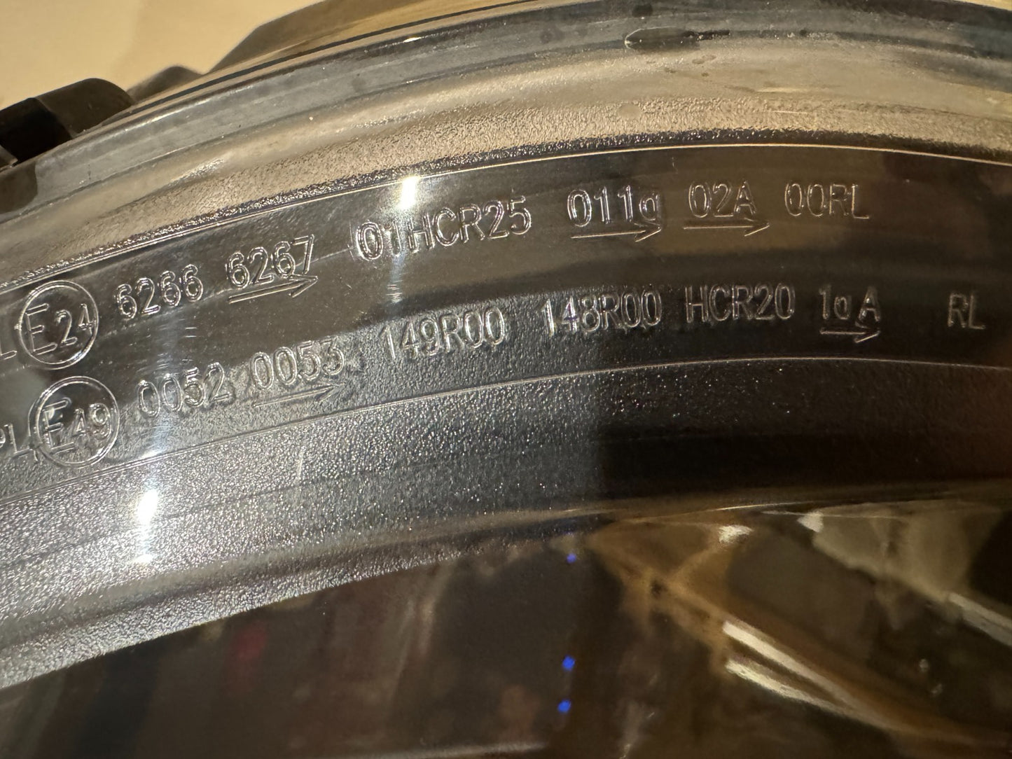 OEM Left Side Headlight Chrome & Black Trim DRL 14-25 Ducato Boxer Relay Movano