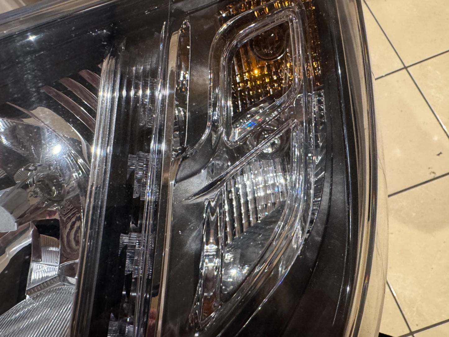 OEM Left Side Headlight Chrome & Black Trim DRL 14-25 Ducato Boxer Relay Movano