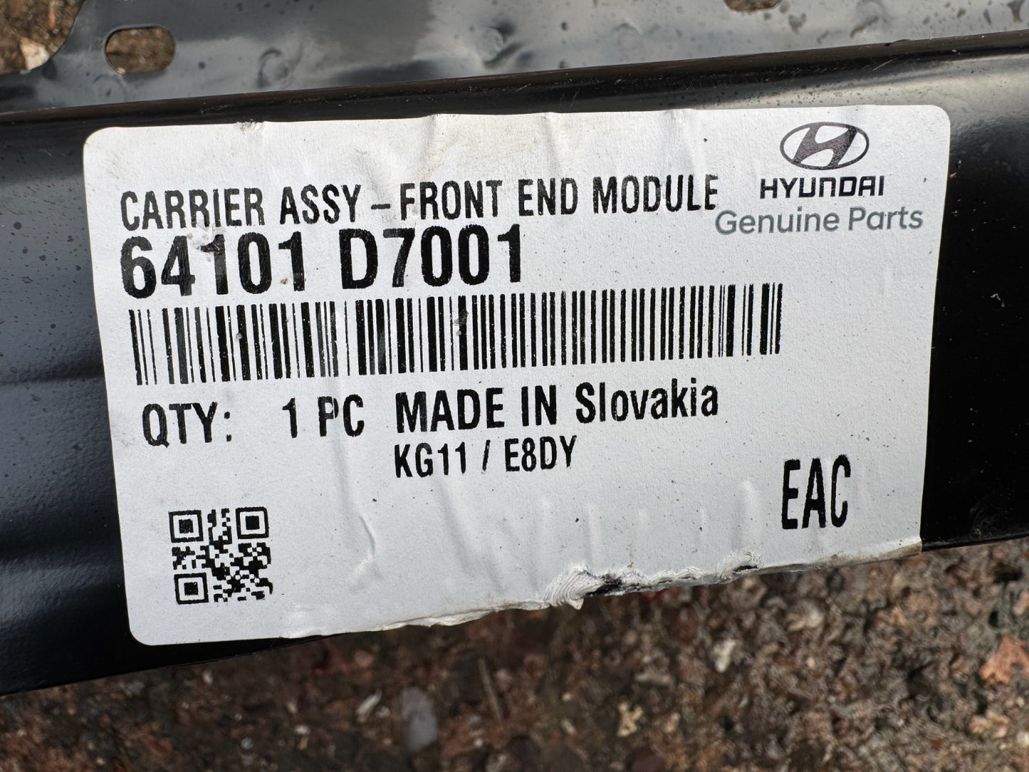 NEW GENUINE 2020 HYUNDAI TUCSON FRONT TOP UPPER SLAM PANEL P/N 64101D7001