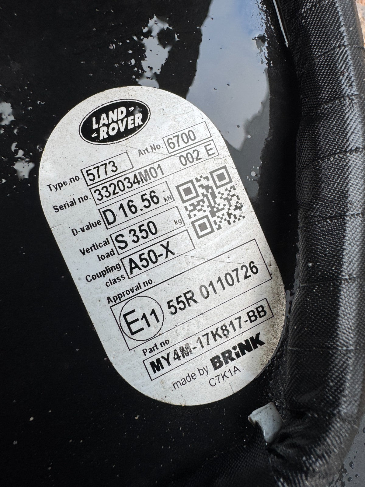 2023 LAND ROVER DISCOVERY 5 REAR ELECTRIC TOW BAR A50-X P/N MY4M-17K817-BB