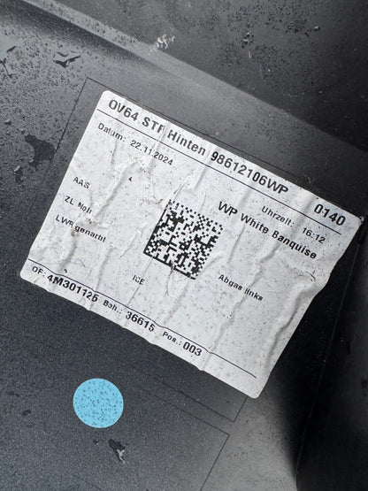 VAUXHALL GRANDLAND 2024-ON REAR RIGHT BUMPER CORNER 9852919680