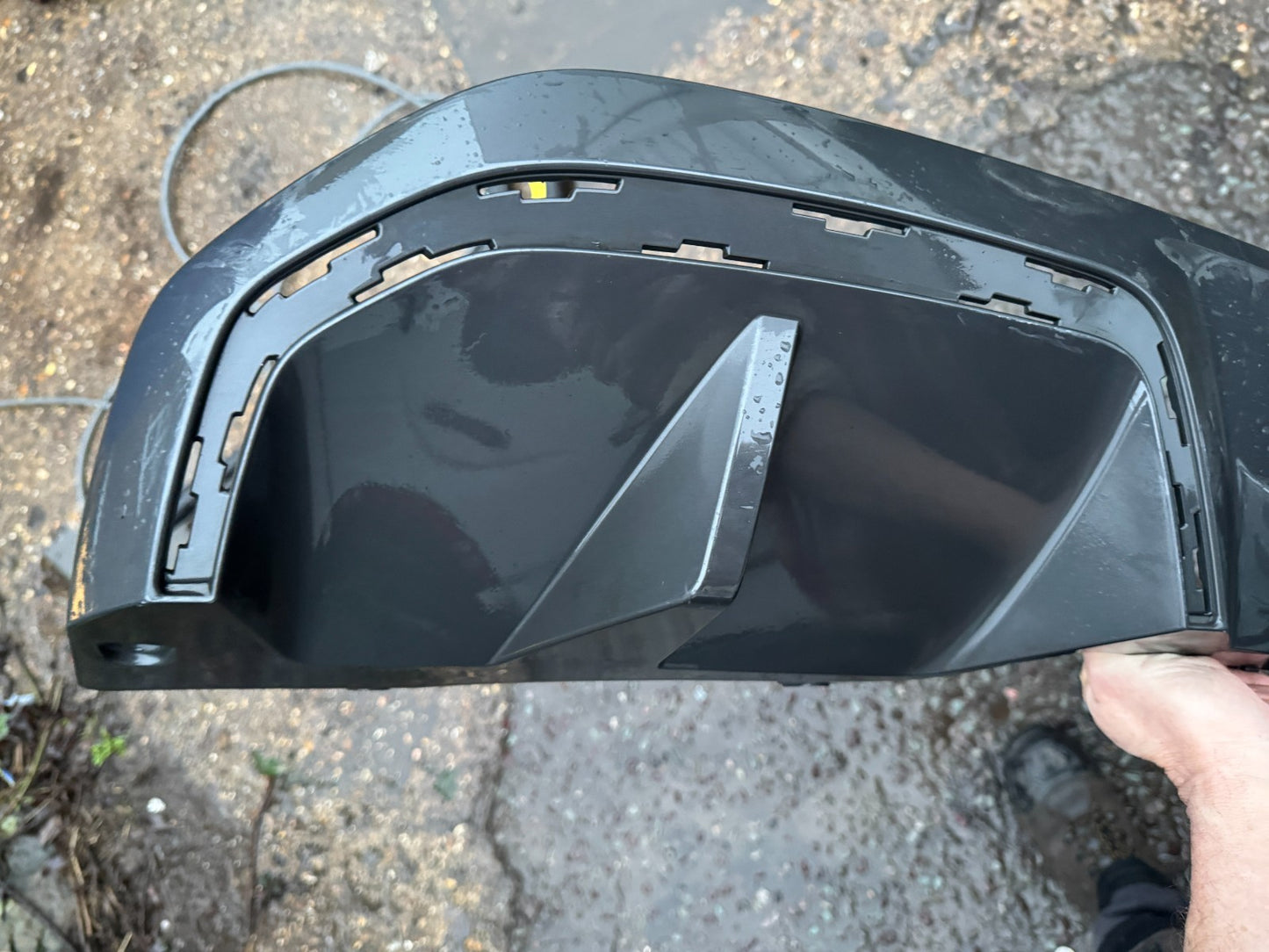 BMW G26 2023 MSPORT REAR BUMPER DIFFUSER IN DARK SHADOW 8096492