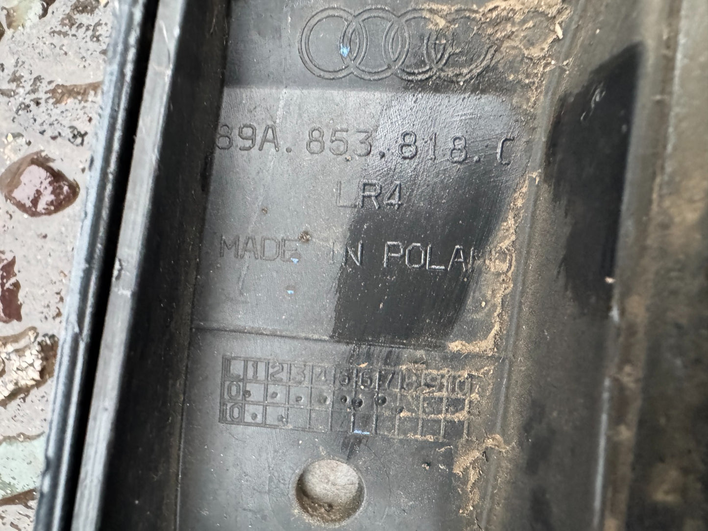 AUDI Q4 E-TRON SPORTBACK 2021-2023 PLASTIC ARCH TRIM REAR RIGHT RH 89A853818C