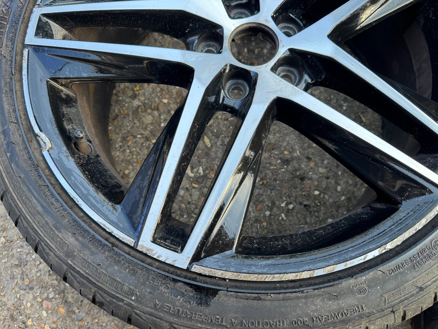 SEAT IBIZA FR MK5 DIAMOND CUT BLACK 18" ALLOY WHEEL RIM 6F0601025E GENUINE X1