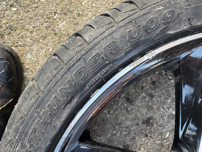 SEAT IBIZA FR MK5 DIAMOND CUT BLACK 18" ALLOY WHEEL RIM 6F0601025E GENUINE X1