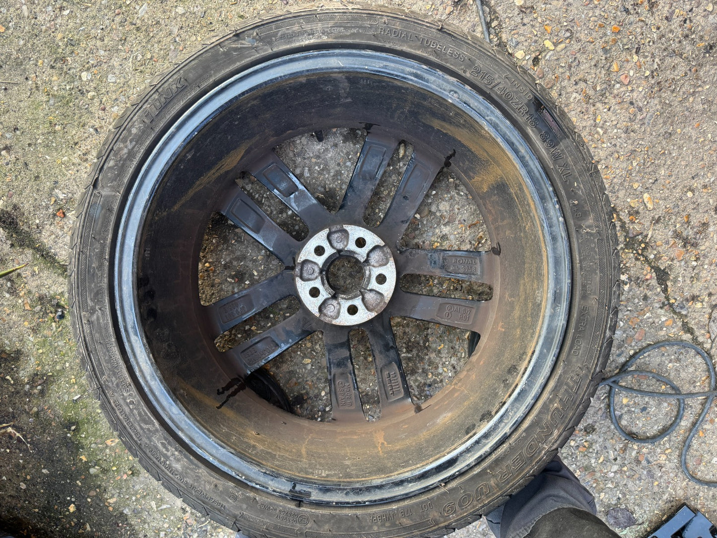 SEAT IBIZA FR MK5 DIAMOND CUT BLACK 18" ALLOY WHEEL RIM 6F0601025E GENUINE X1