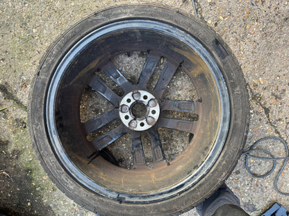 SEAT IBIZA FR MK5 DIAMOND CUT BLACK 18" ALLOY WHEEL RIM 6F0601025E GENUINE X1