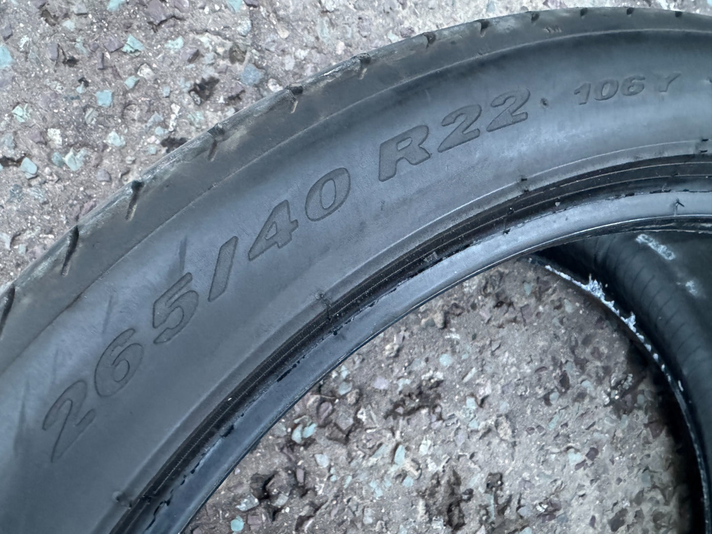 1x 265/40R22 106Y XL PIRELLI P ZERO 6mm LATE 2023 TESTED (2 available)