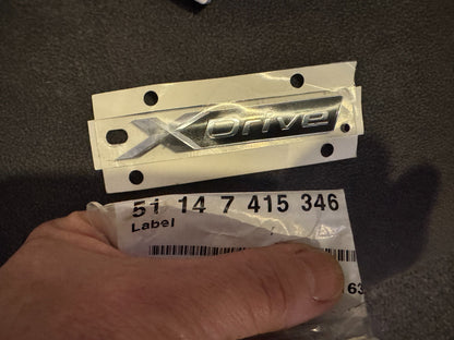Genuine New BMW XDRIVE BADGE Emblem For X1 F48 X3 F25 X4 F26 7415346