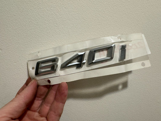 NEW Genuine BMW Label 640i Emblem Numbers 51147415340