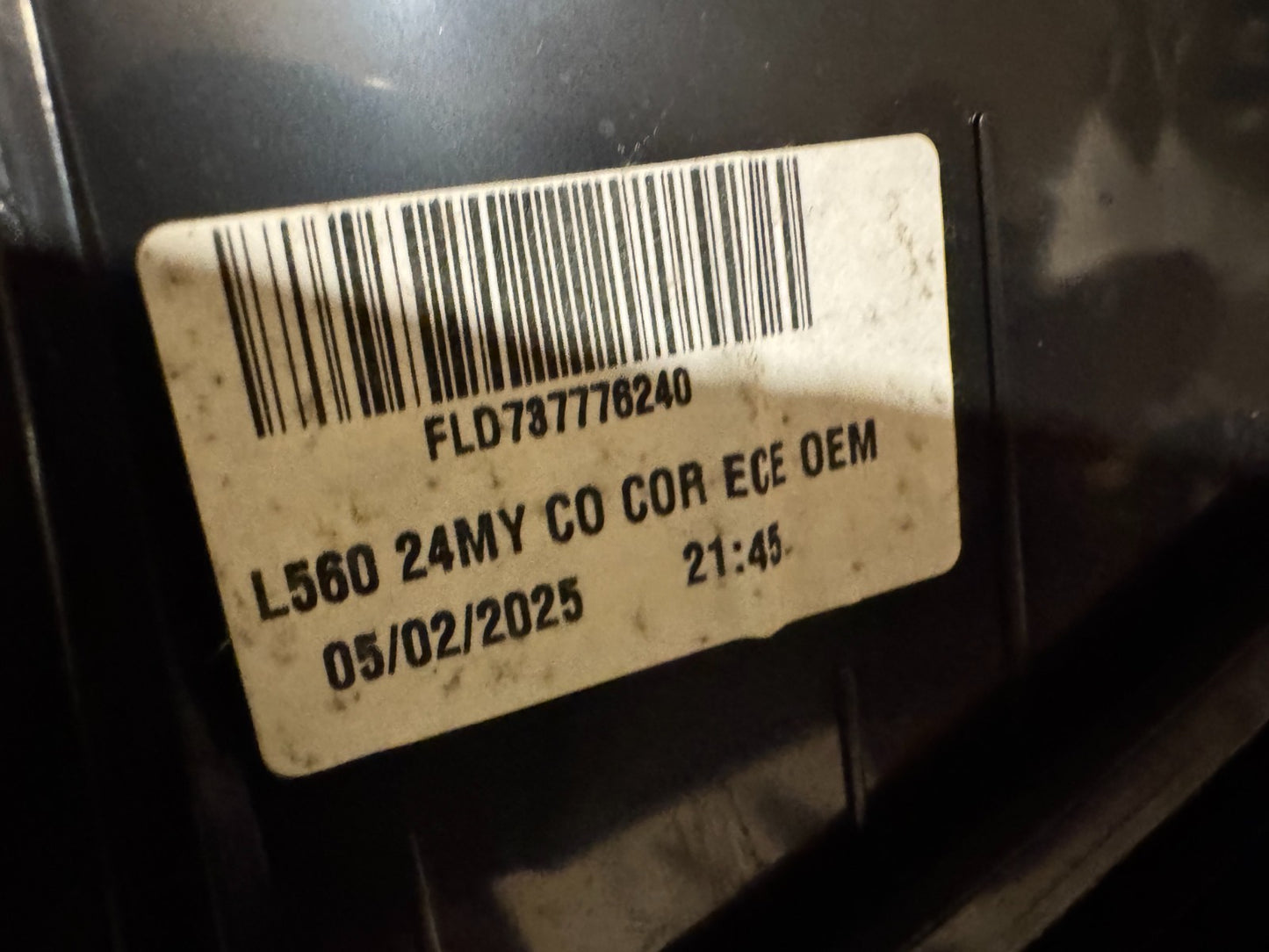 2025 Range Rover Velar Rear Tailgate Boot Light N8A215C436AD L560 Copper Letters