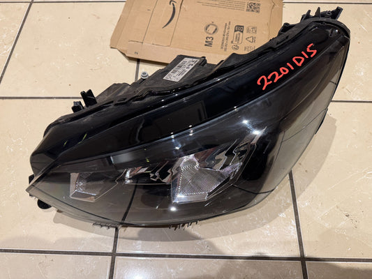 PEUGEOT 208 PASSENGER SIDE LEFT LED HEADLIGHT 9833036280 2022 DAMAGED