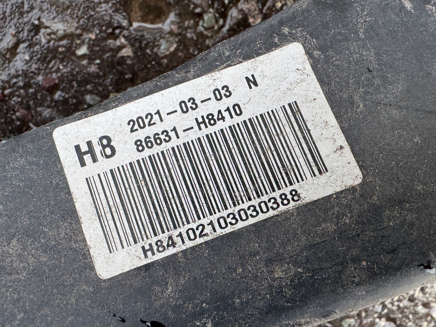 2021 Kia Stonic YB 2020-On - Rear Bumper Reinforcer Crash Bar 86631-H8410