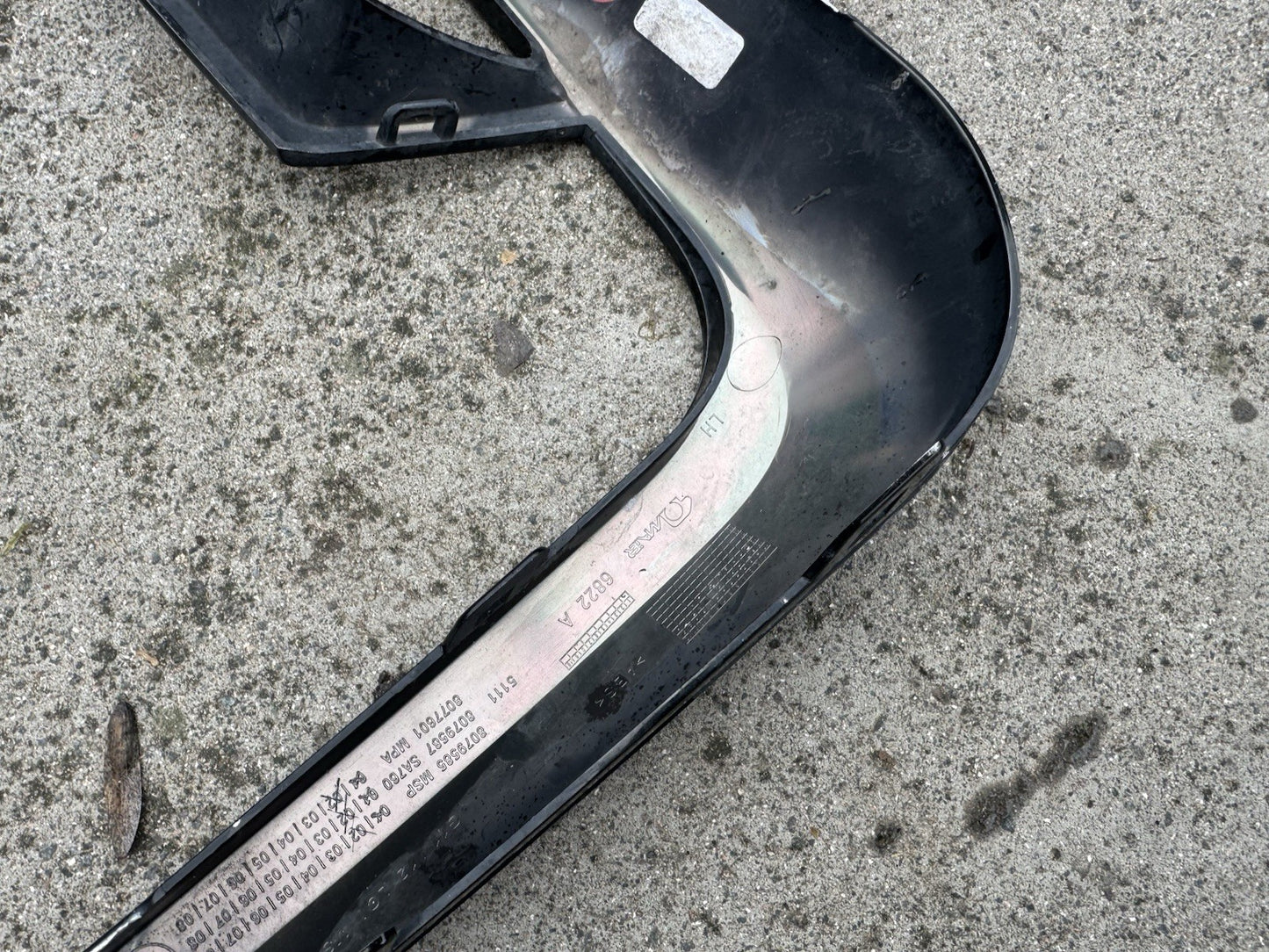 BMW G11 G12 BUMPER GRILLE STRIP LEFT M CHROME 5118079585 2017-23