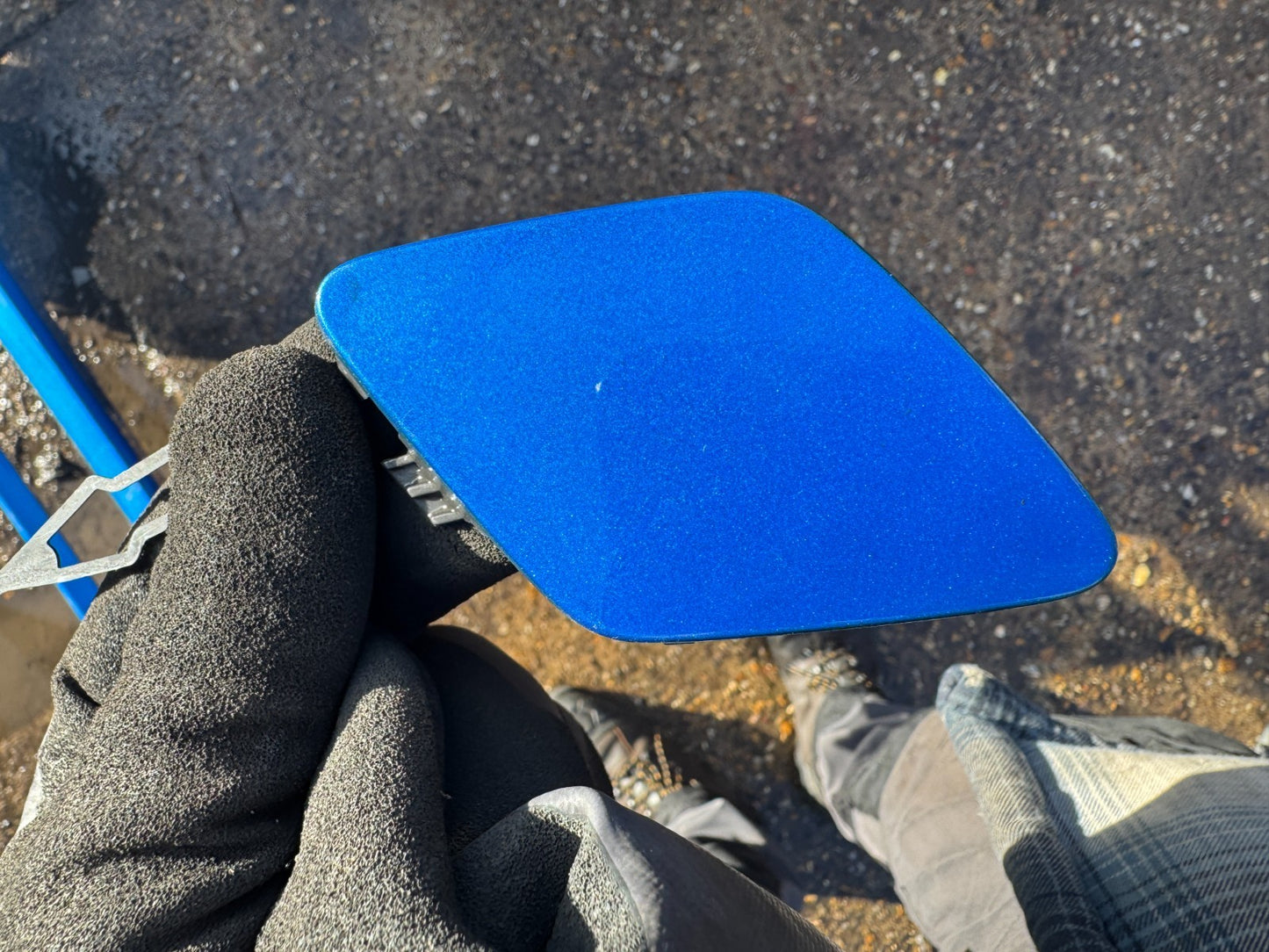 2023 PEUGEOT 208 MK2 FACELIFT FRONT TOW EYE COVER 9823210280 BLUE VERTIGO