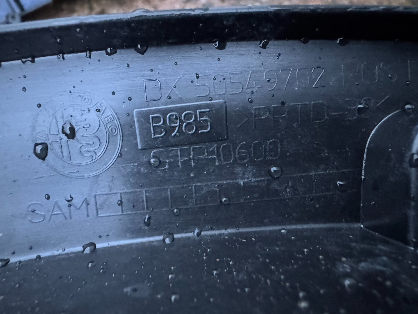 ALFA ROMEO STELVIO GENUINE REAR ARCH COVER MOULDING TRIM DRIVER SIDE 2017-2025