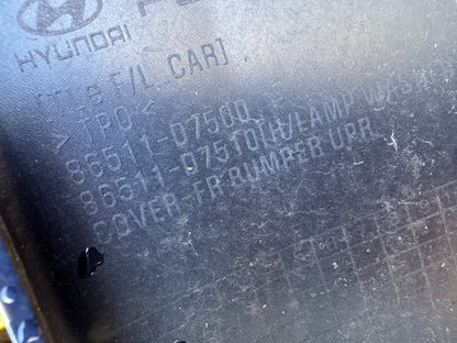 HYUNDAI TUSCON 2019 ONWARDS FRONT BUMPER P/N 86511-D7500 GENUINE SPLIT SCRATCHED