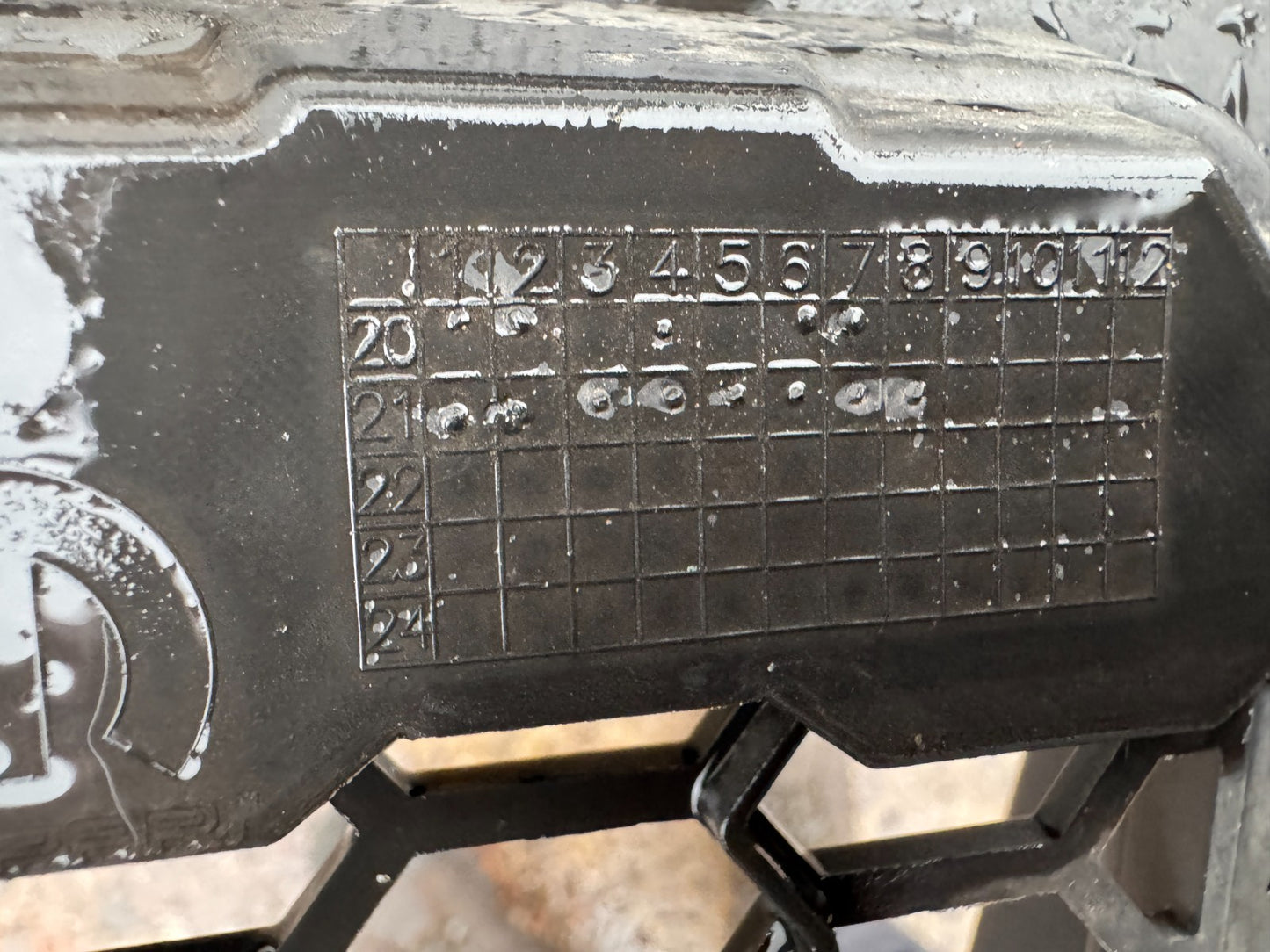 2021 FIAT Abarth 595 Rear Bumper Diffuser / Moulding Trim 735633085 GENUINE