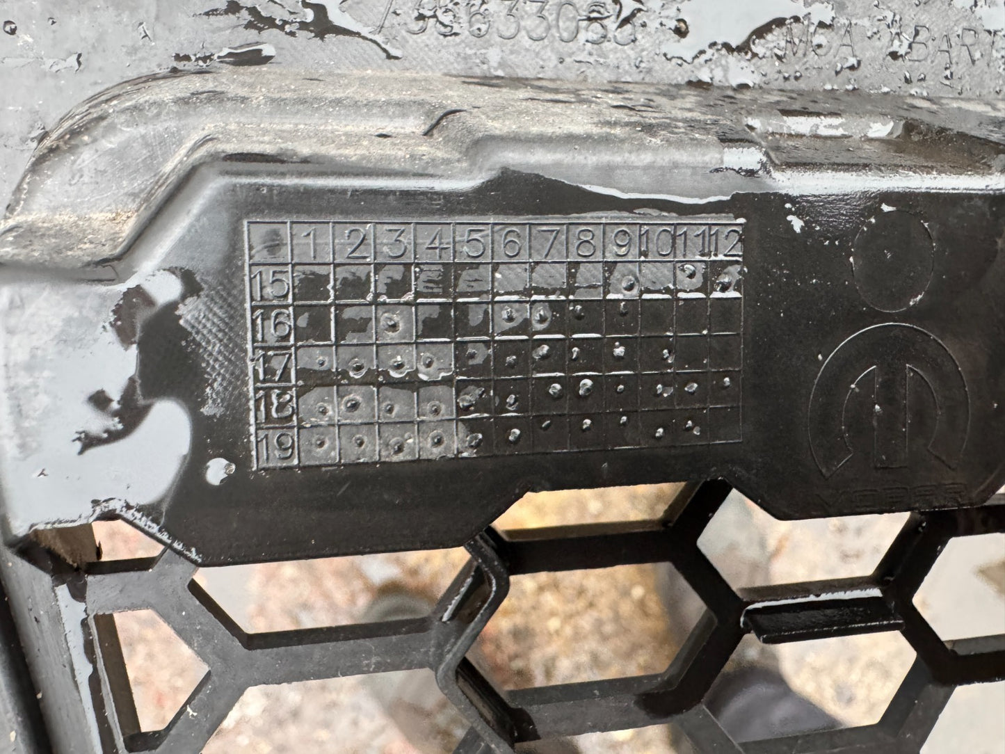 2021 FIAT Abarth 595 Rear Bumper Diffuser / Moulding Trim 735633085 GENUINE