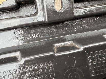 2021 FIAT Abarth 595 Rear Bumper Diffuser / Moulding Trim 735633085 GENUINE