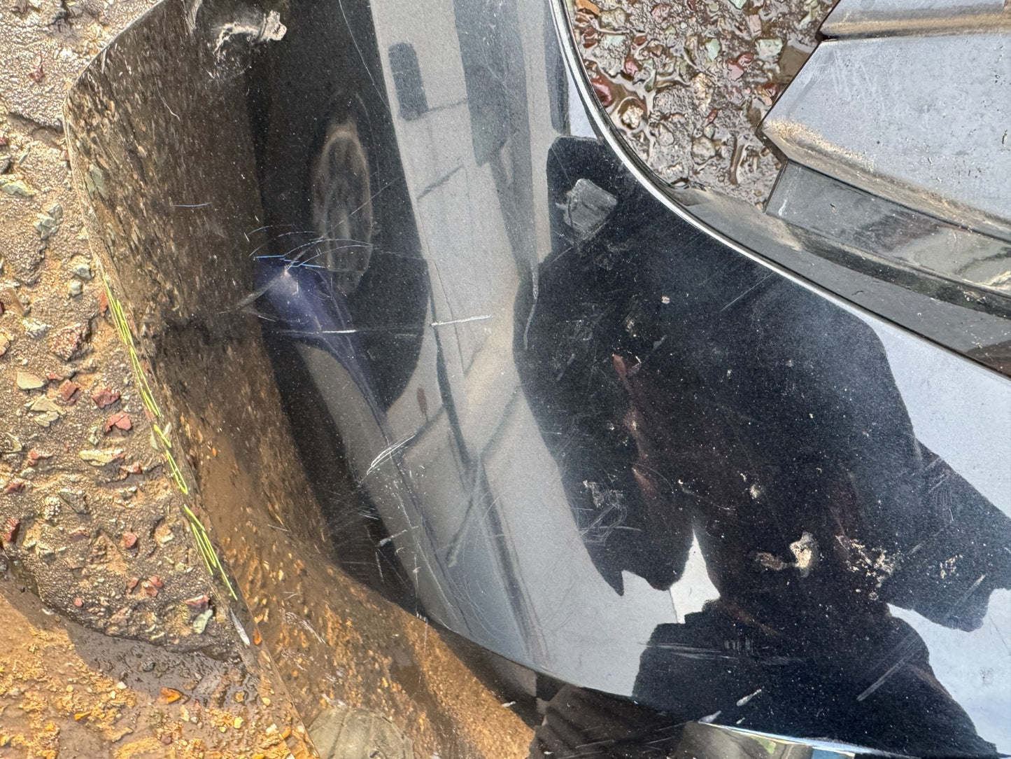 Mini Cooper Rear Bumper Genuine Black F66 2024 - 2025 Scratched NO PDC BRACKETS