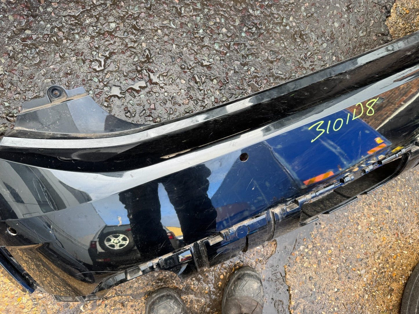 Mini Cooper Rear Bumper Genuine Black F66 2024 - 2025 Scratched NO PDC BRACKETS