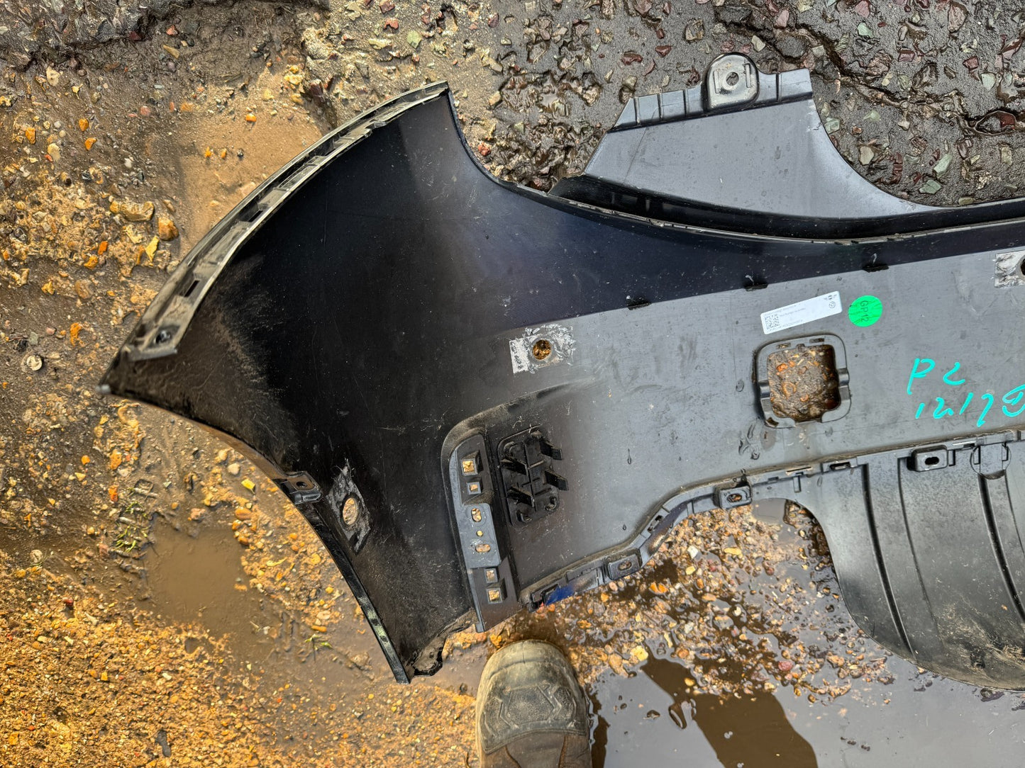 Mini Cooper Rear Bumper Genuine Black F66 2024 - 2025 Scratched NO PDC BRACKETS